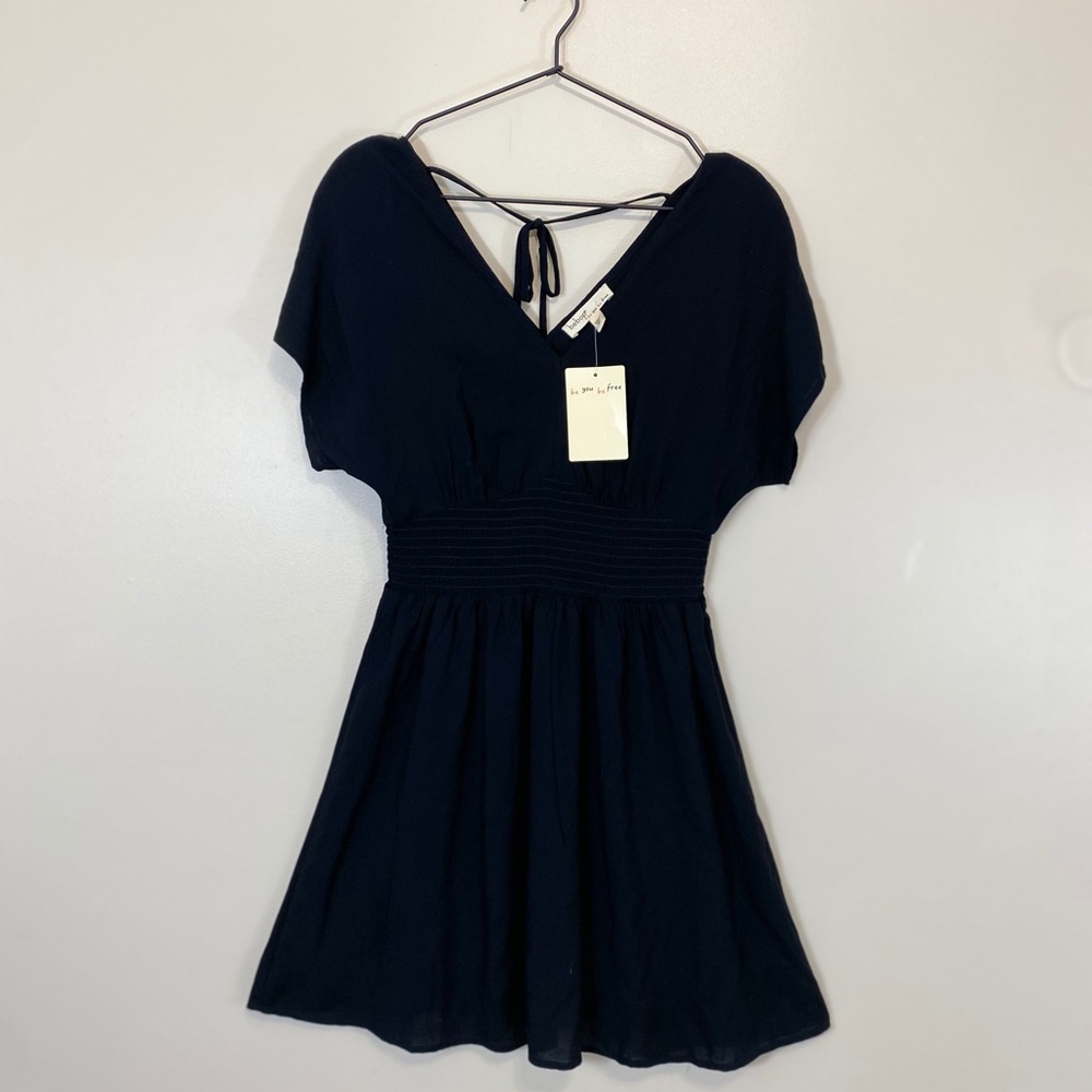 Bebop Black Flowy Dress Fit & Flare Size: M